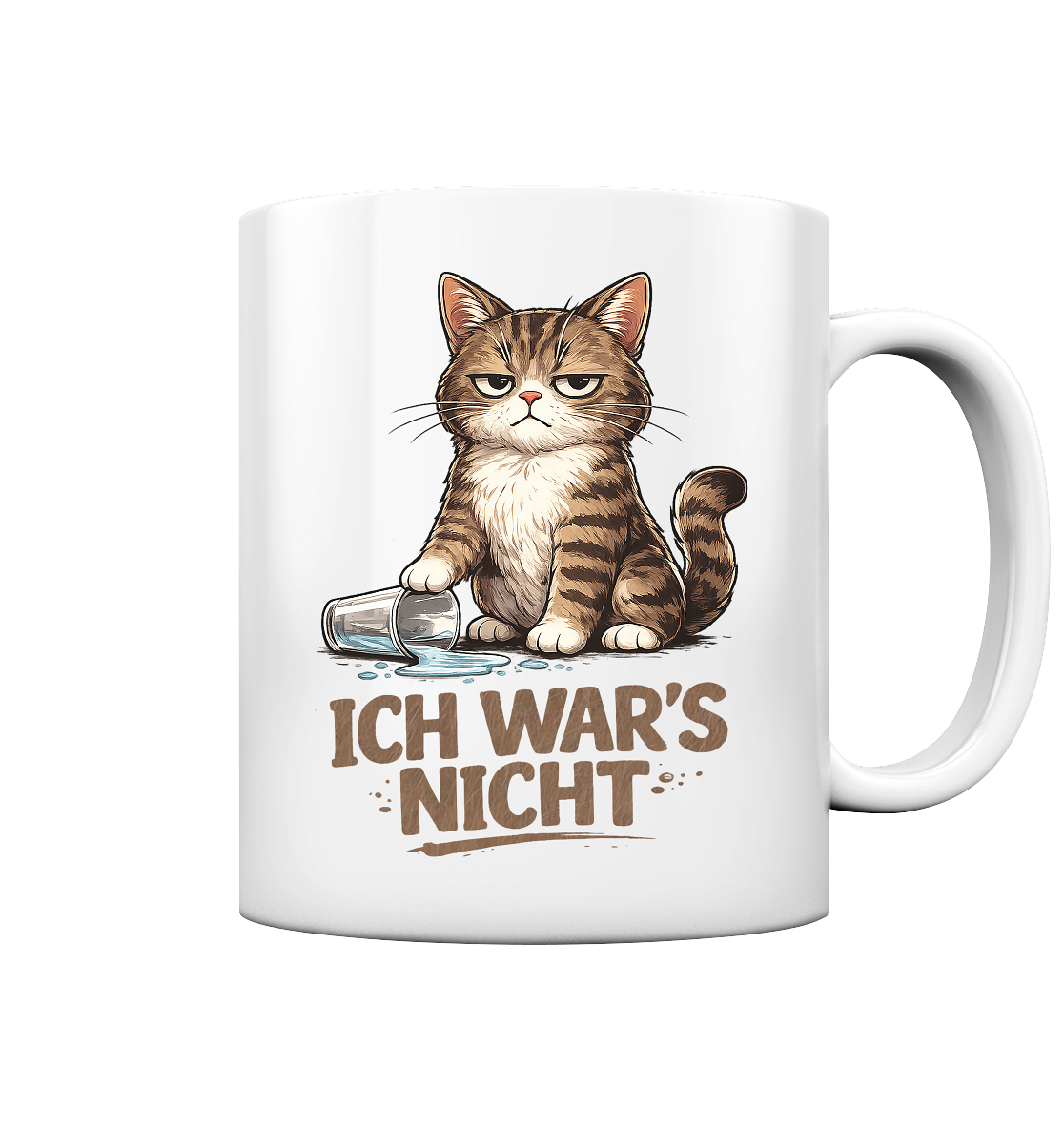 Ich war's nicht... Grumpy Cat Cartoon - Tasse glossy
