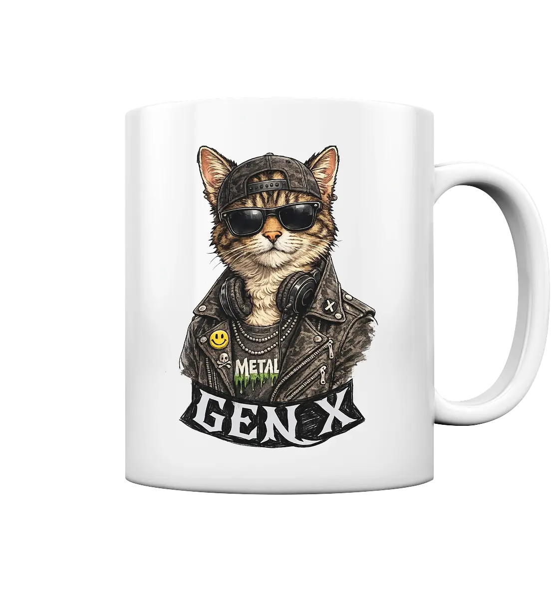 GEN X Funny Punk Cat - Tasse glossy - PAWentura
