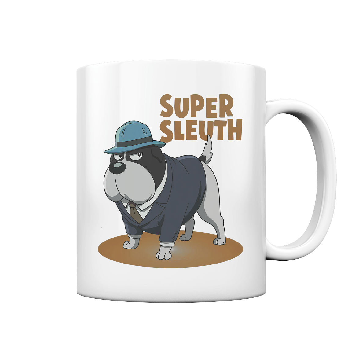 Hund Super Sleuth Detektiv - Tasse glossy