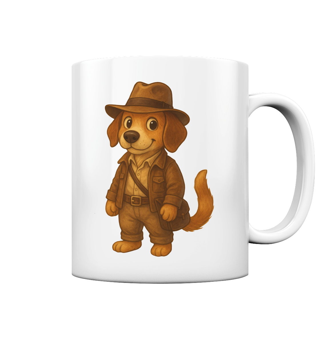 Abenteurer Hunde Cartoon  - Tasse glossy