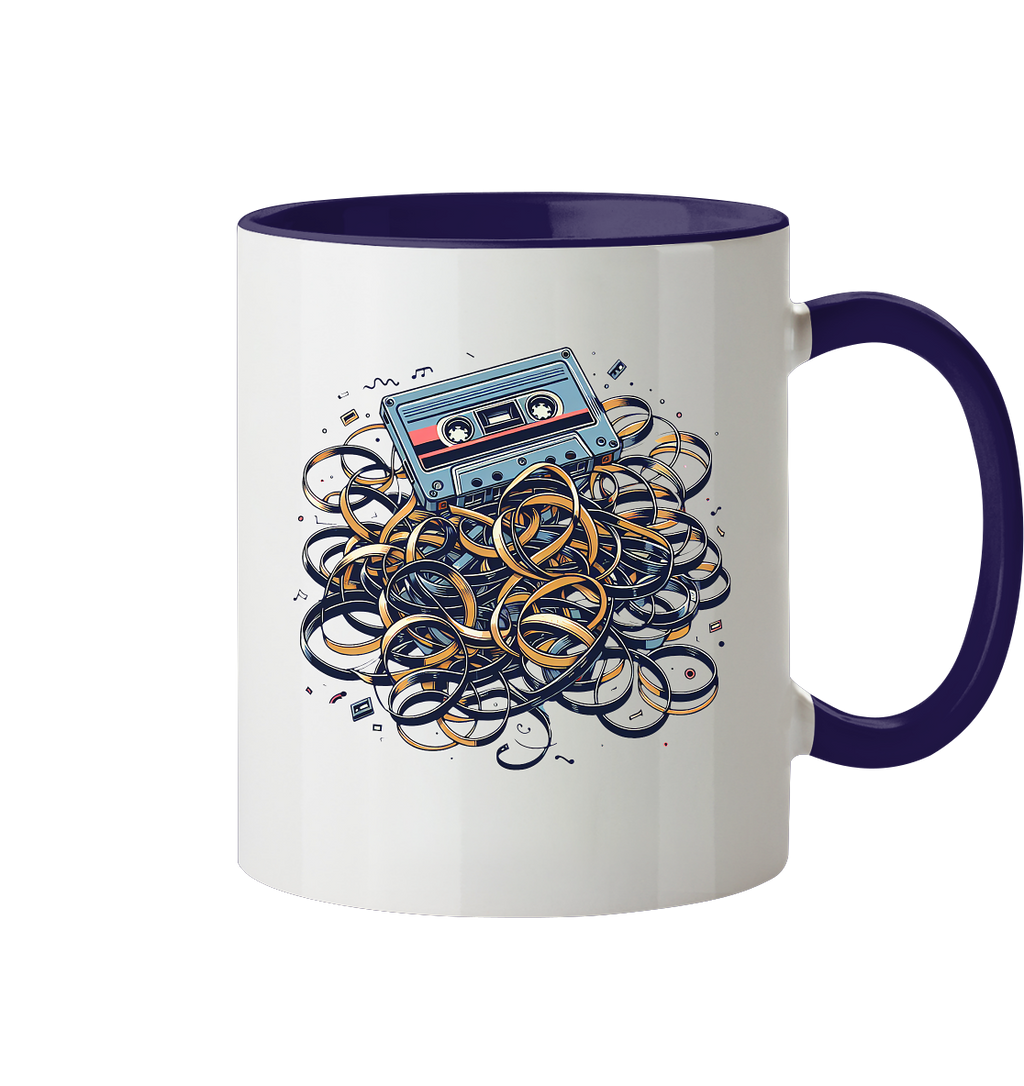 80s Kasettentape - Tasse zweifarbig