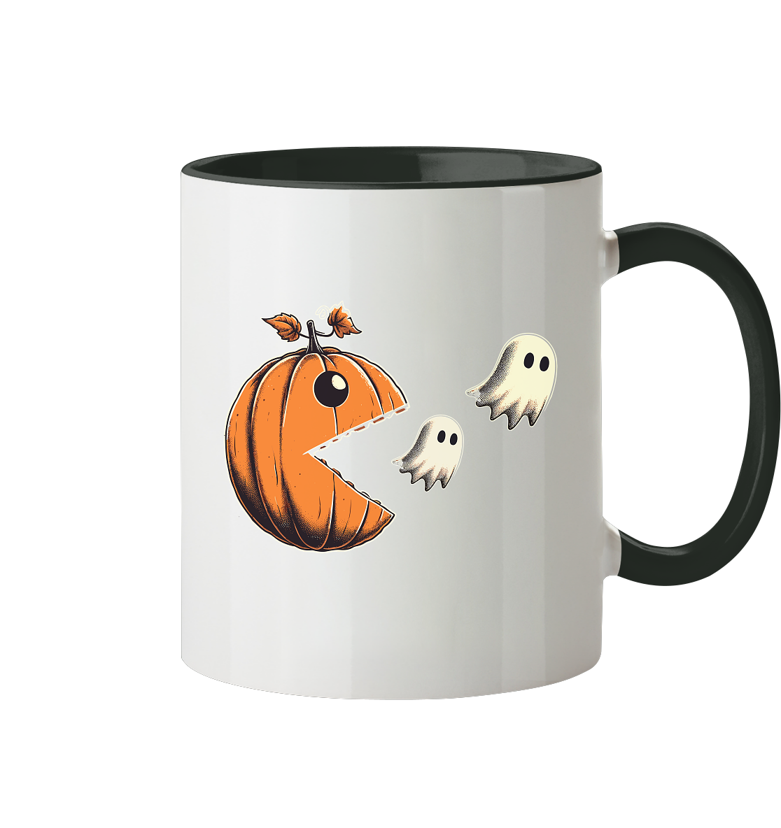Halloween Pac-man - Tasse zweifarbig