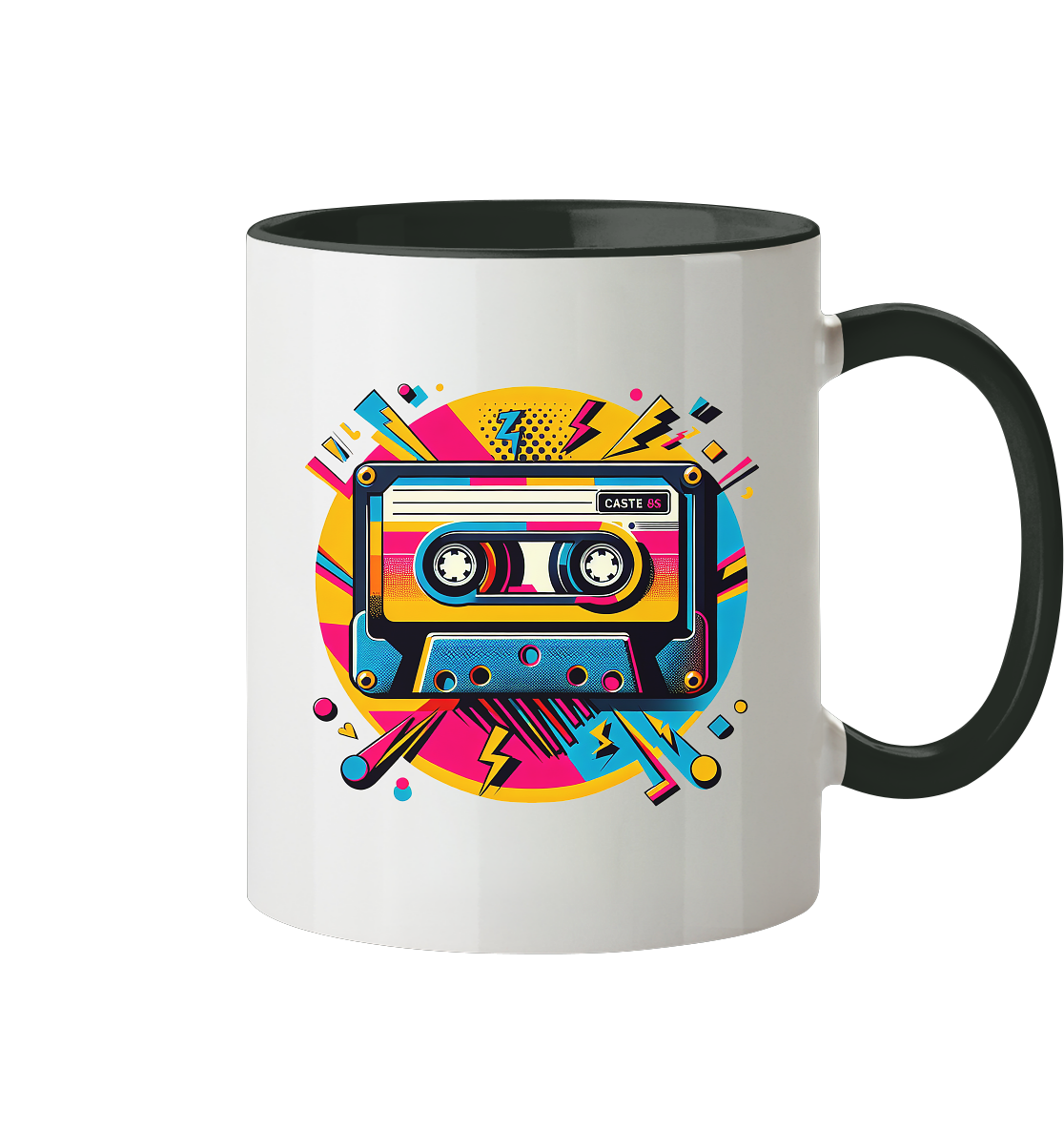 80s Kasettentape - Tasse zweifarbig