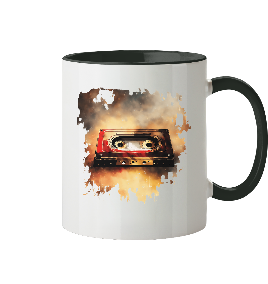 Vintage Tape - Tasse zweifarbig