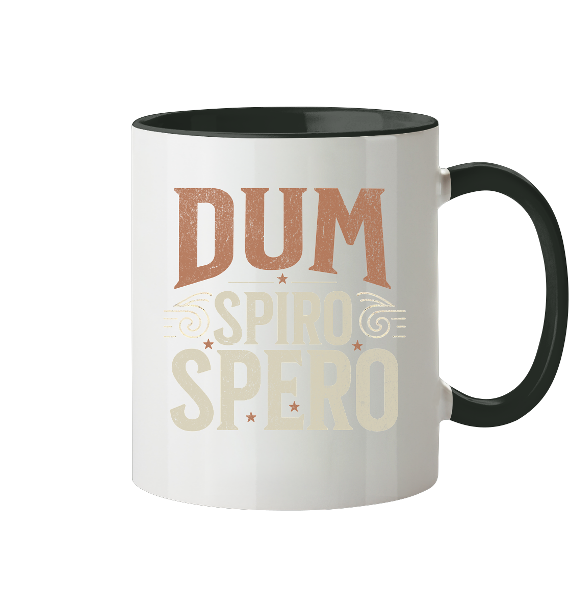 Dum Spiro Spero - Solange ich atme, hoffe ich - Tasse zweifarbig