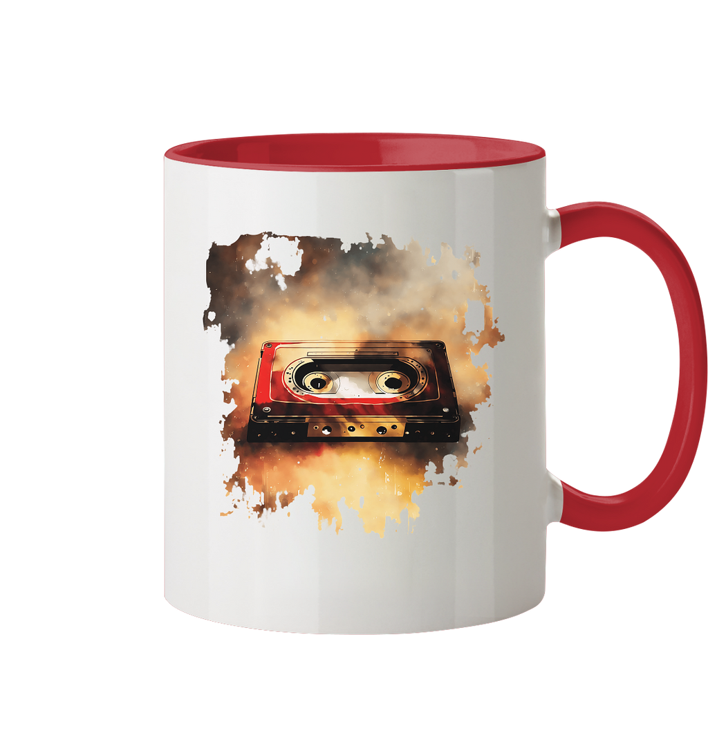 Vintage Tape - Tasse zweifarbig