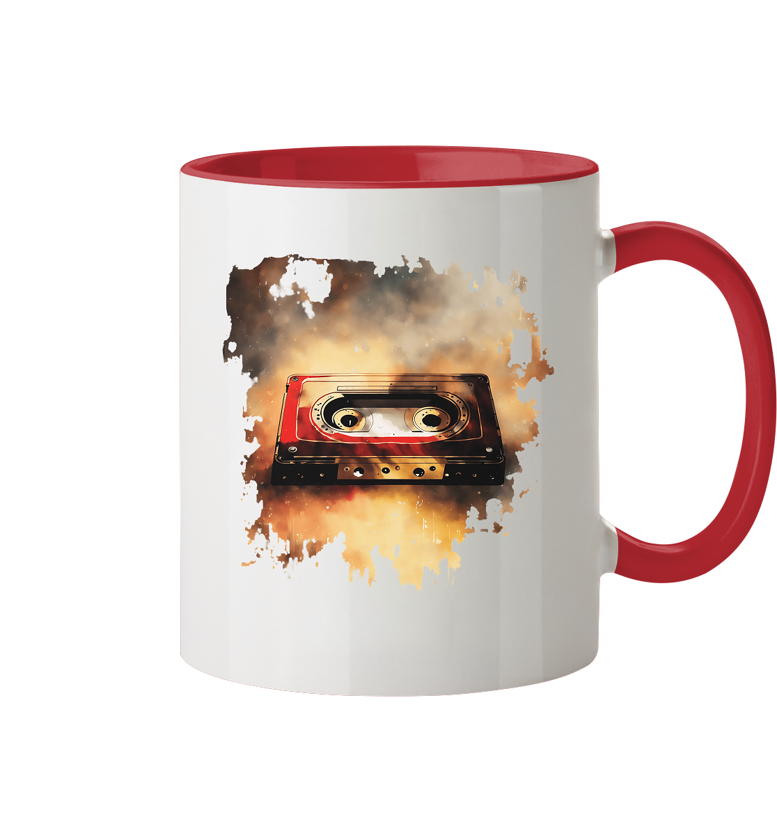 Vintage Tape - Tasse zweifarbig