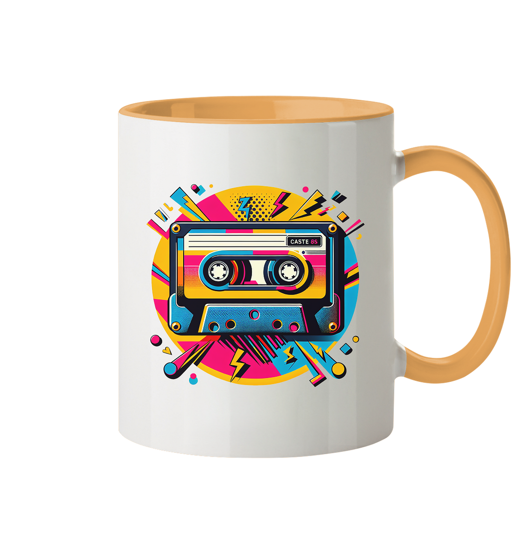 80s Kasettentape - Tasse zweifarbig