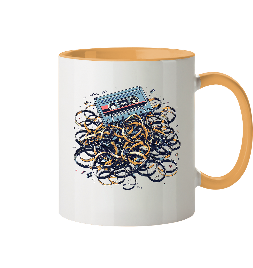 80s Kasettentape - Tasse zweifarbig