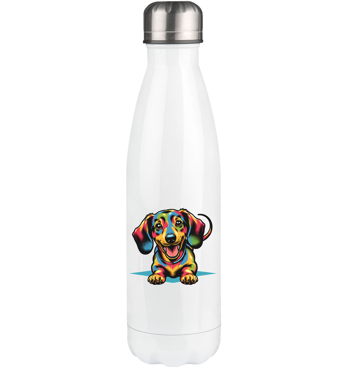Happy Dackel Pop Art - Thermoflasche 500ml