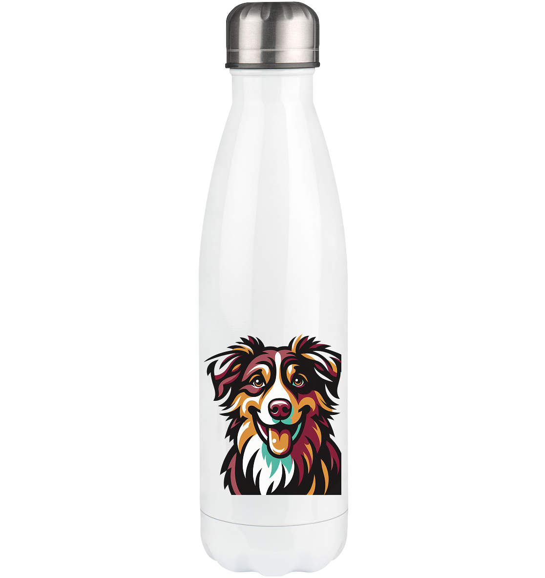 Australian Shepherd Hund - personalisierbar - Thermoflasche 500ml