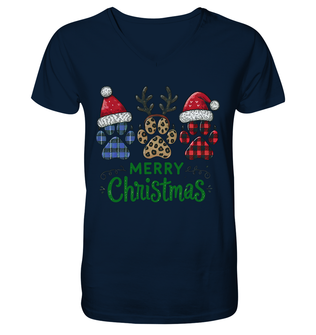 Paw Merry Christmas  - V-Neck Shirt
