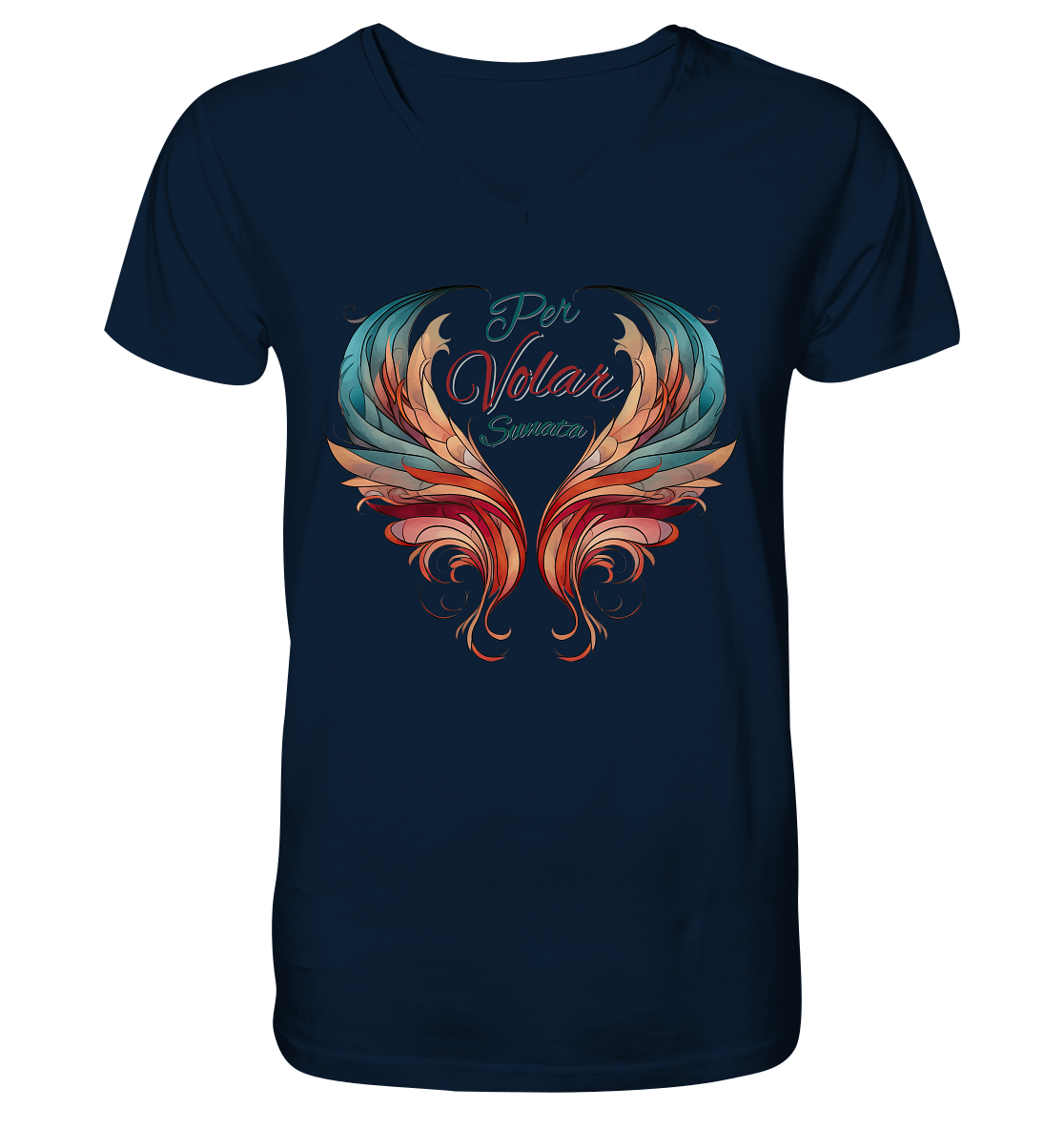 Per Volar Sunata  - V-Neck Shirt