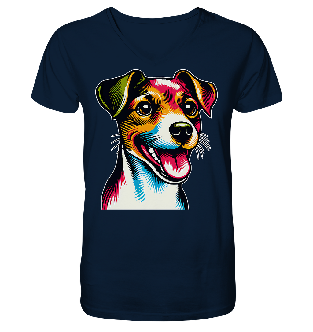Jack Russell Terrier Pop Art - V-Neck Shirt
