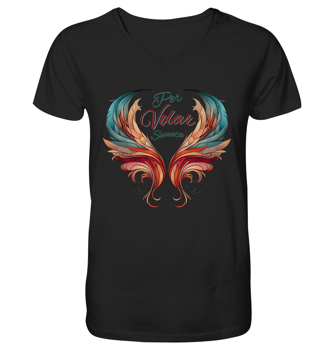 Per Volar Sunata  - V-Neck Shirt