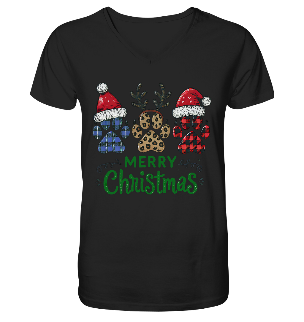 Paw Merry Christmas  - V-Neck Shirt