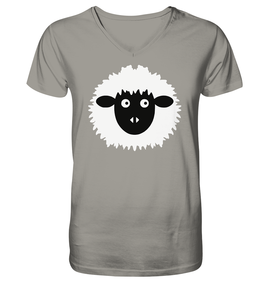 Schaf comic -personalisierbar - V-Neck Shirt