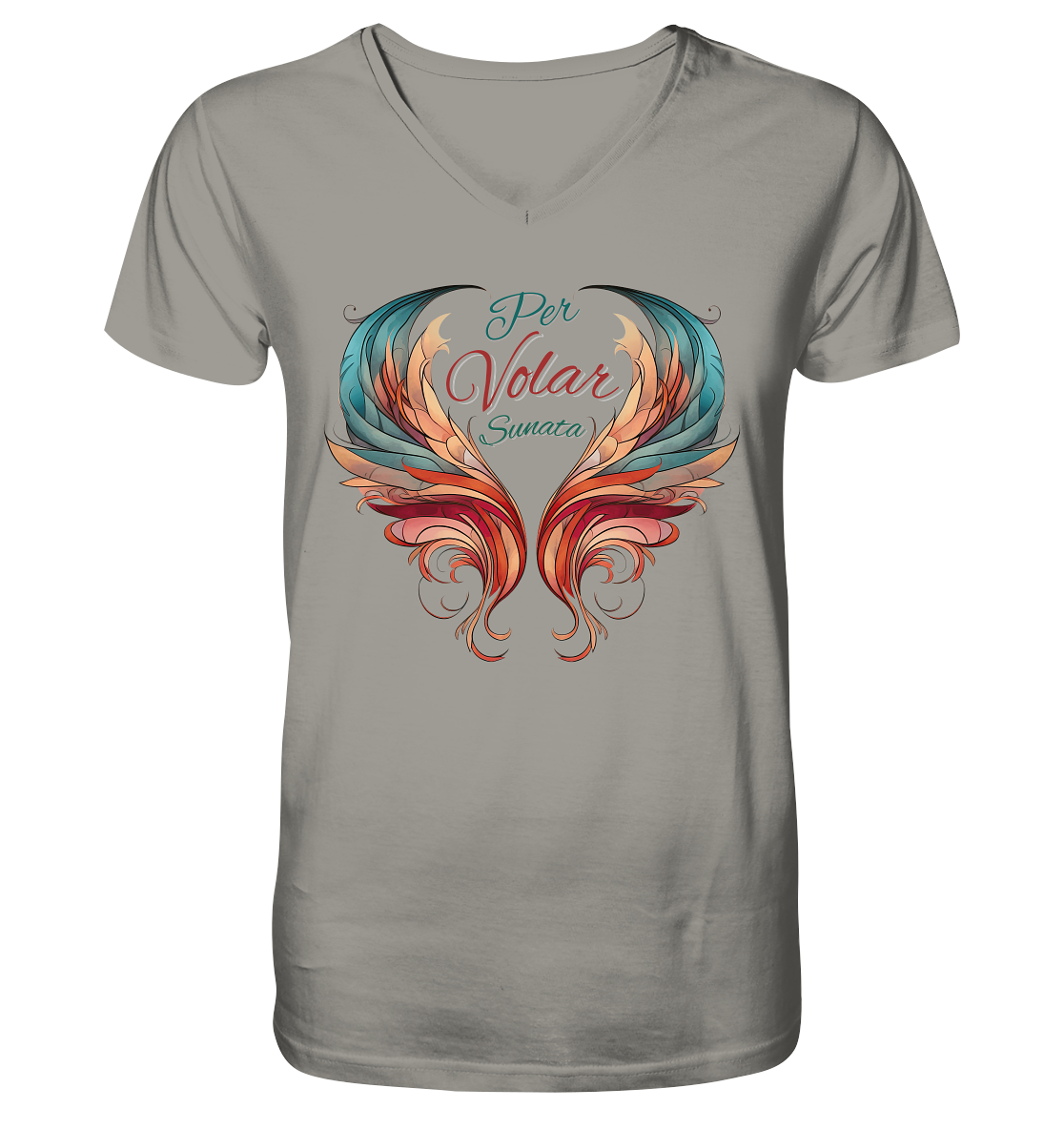 Per Volar Sunata  - V-Neck Shirt