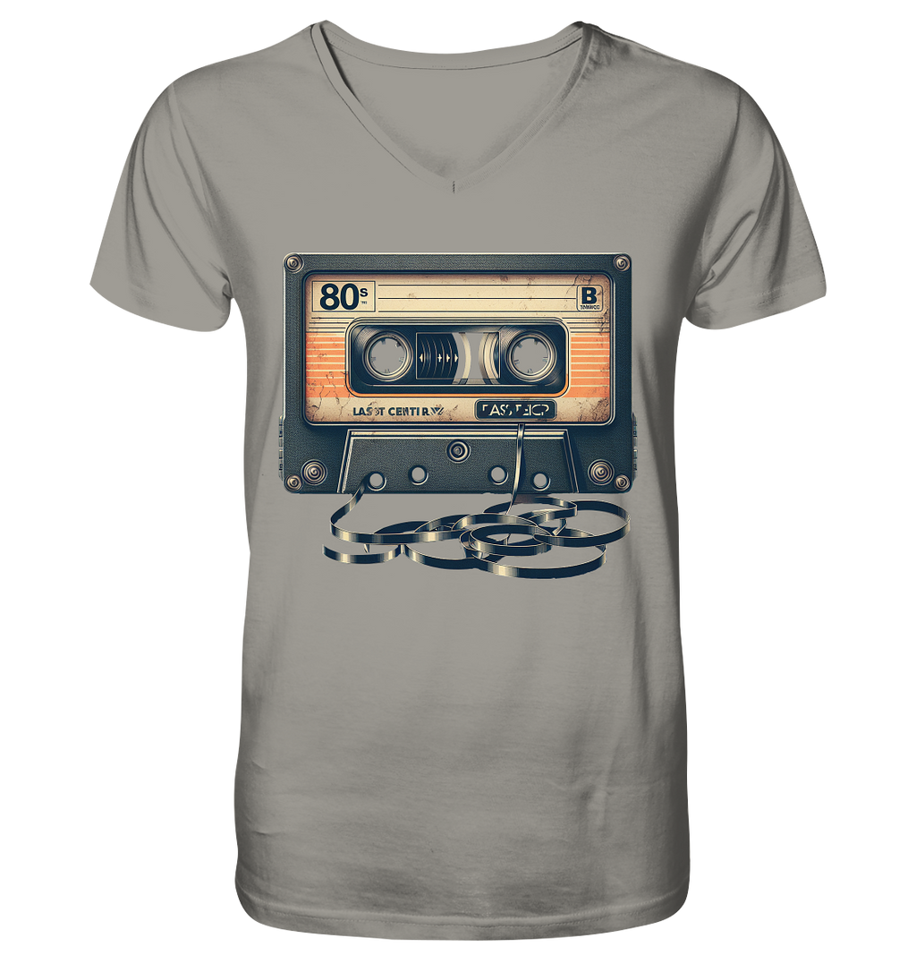 80s Kassettentape - V-Neck Shirt