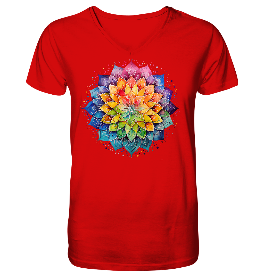 Lotus Mandala Yoga - V-Neck Shirt