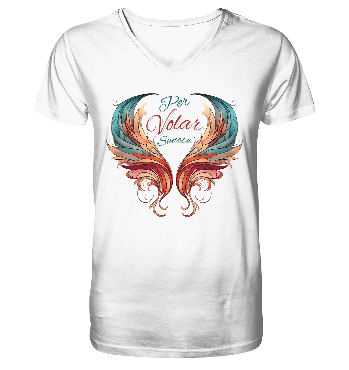 Per Volar Sunata  - V-Neck Shirt