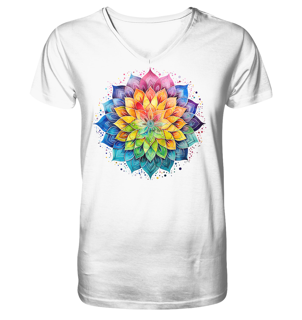 Lotus Mandala Yoga - V-Neck Shirt
