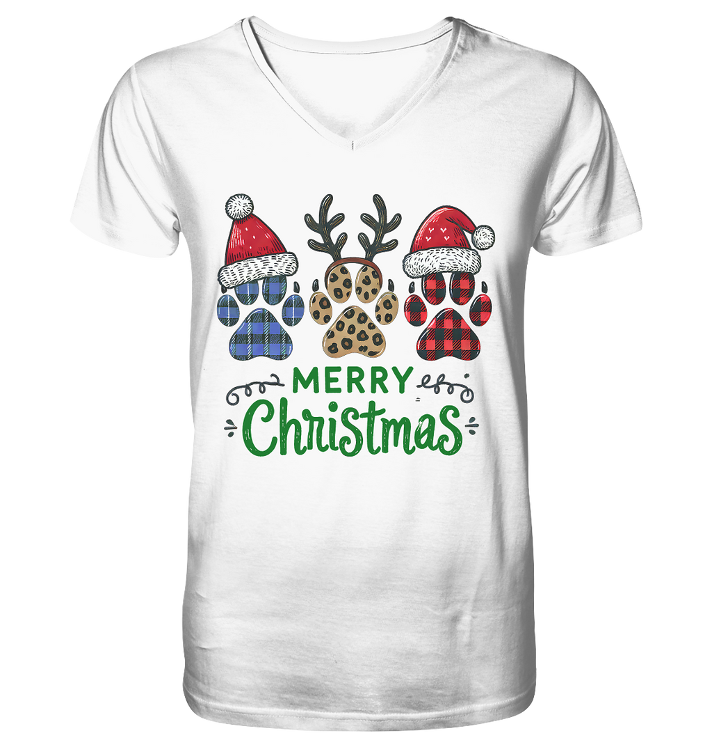 Paw Merry Christmas  - V-Neck Shirt