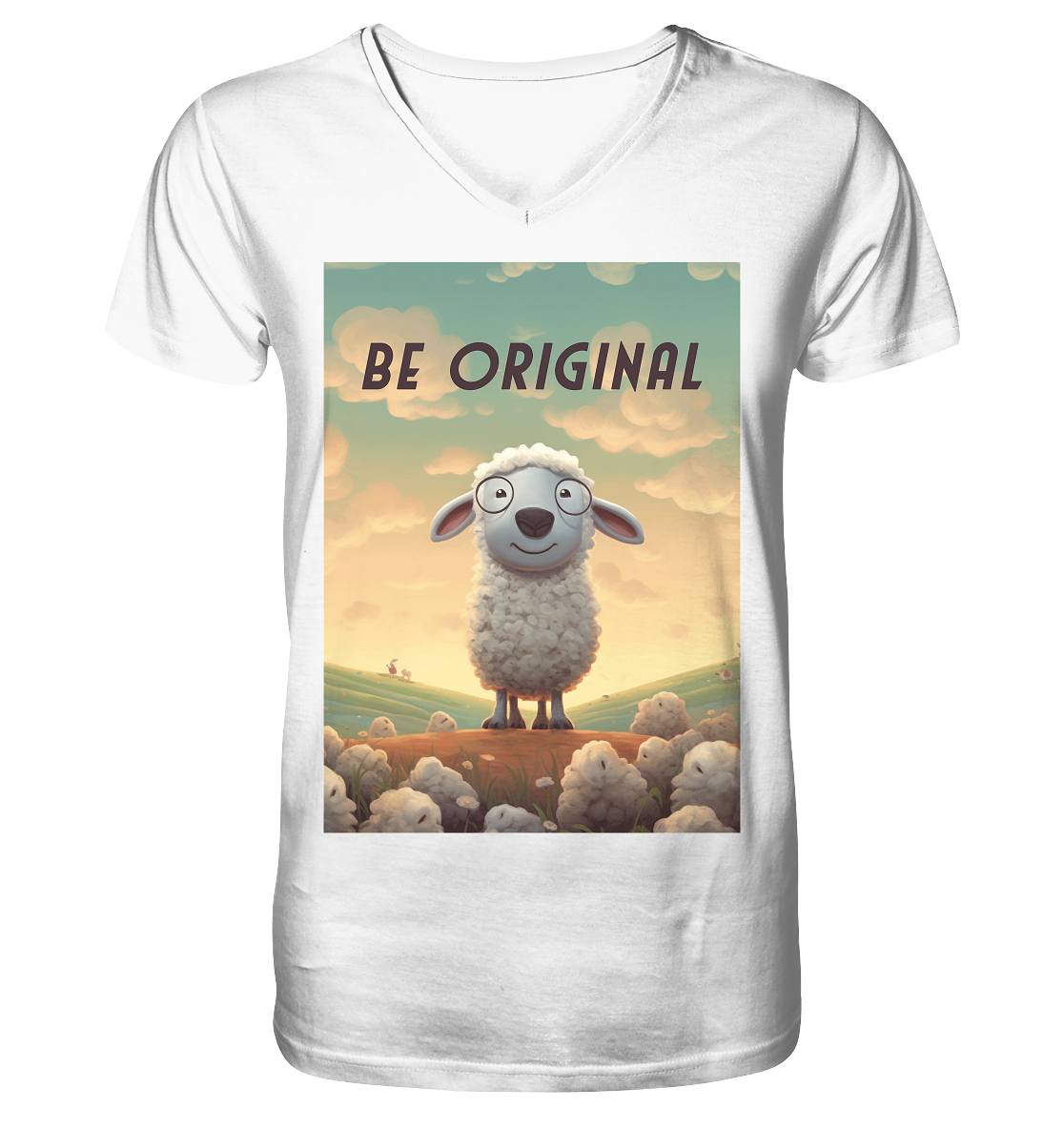 Be Original Shaf Motivation  - V-Neck Shirt