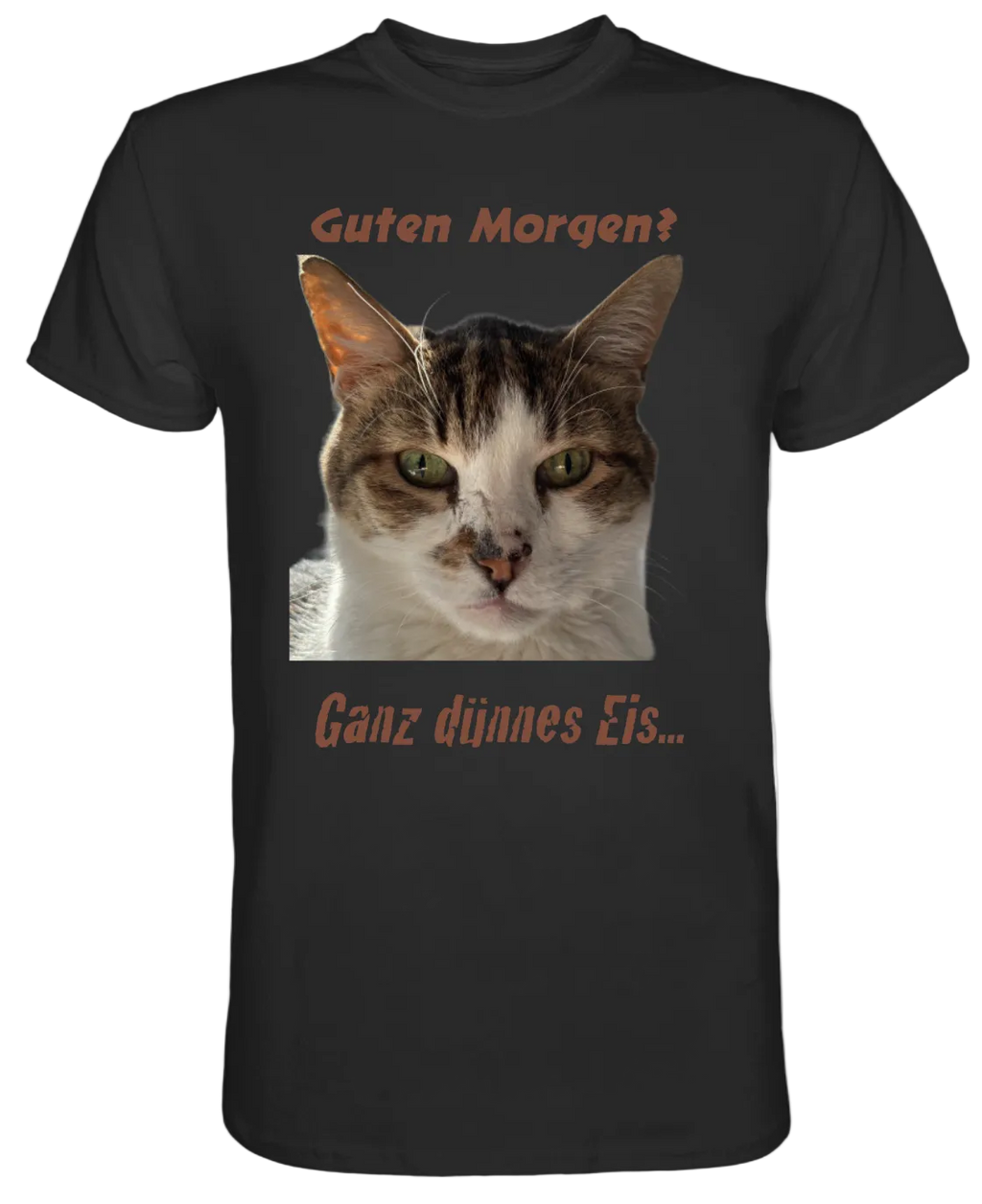 Dein Grumpy Tier - Guten morgen? Ganz dünnes Eis- personalisiert - Premium Shirt PAWentura