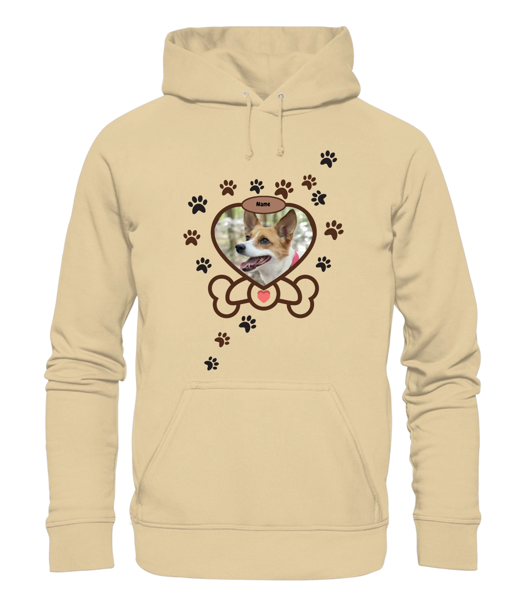 Heart & Bone Dein Hund als Star personalisierbar - Basic Unisex Hoodie
