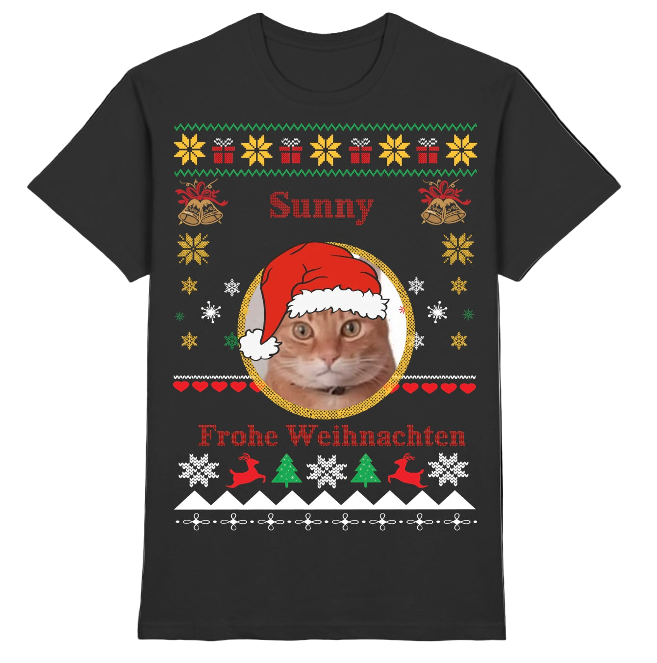 Santa Paws Ugly Christmas Shirt personalisiert
