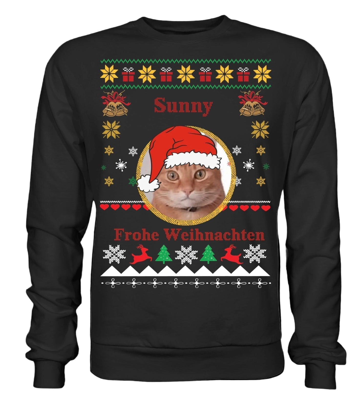 Santa Paws Ugly Christmas Sweatshirt personalisiert